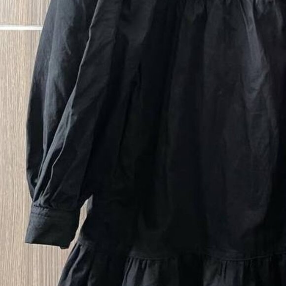 Black Long Sleeve Midi Dress - Picture 2 of 4